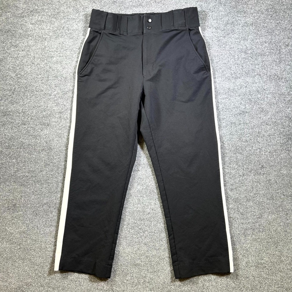 Honig's Whistle Stop Referee Umpire Pants Mens Large Black Stripe Straight Leg
